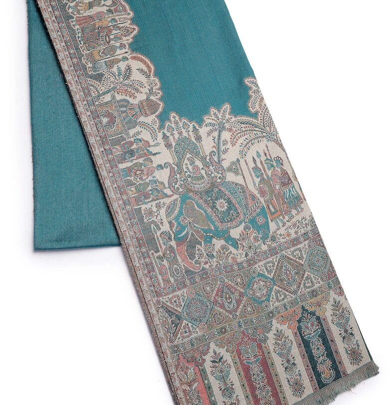 Десениран шал с незавършен подгъв AVANT-GARDE PARIS