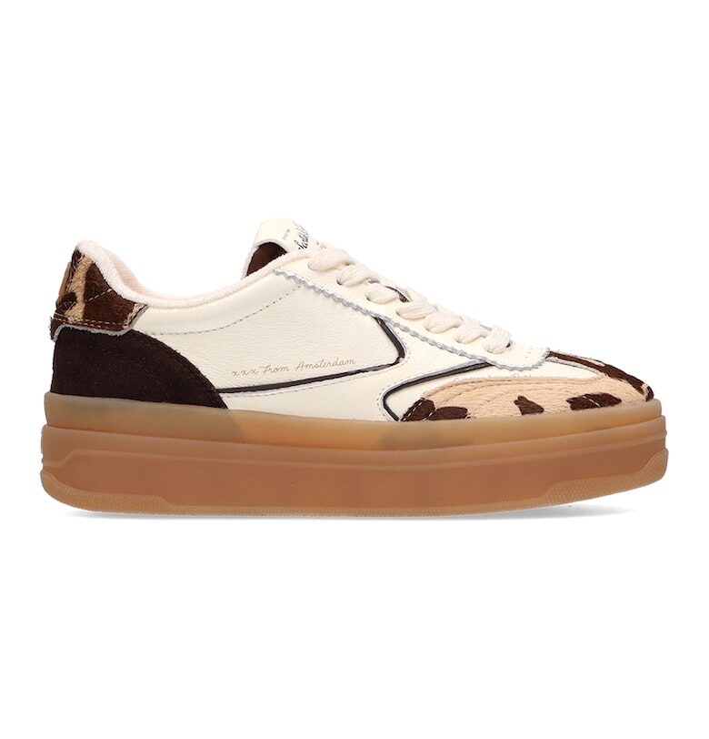 Десенирани спортни обувки от кожа и кожа с косъм Scotch  Soda