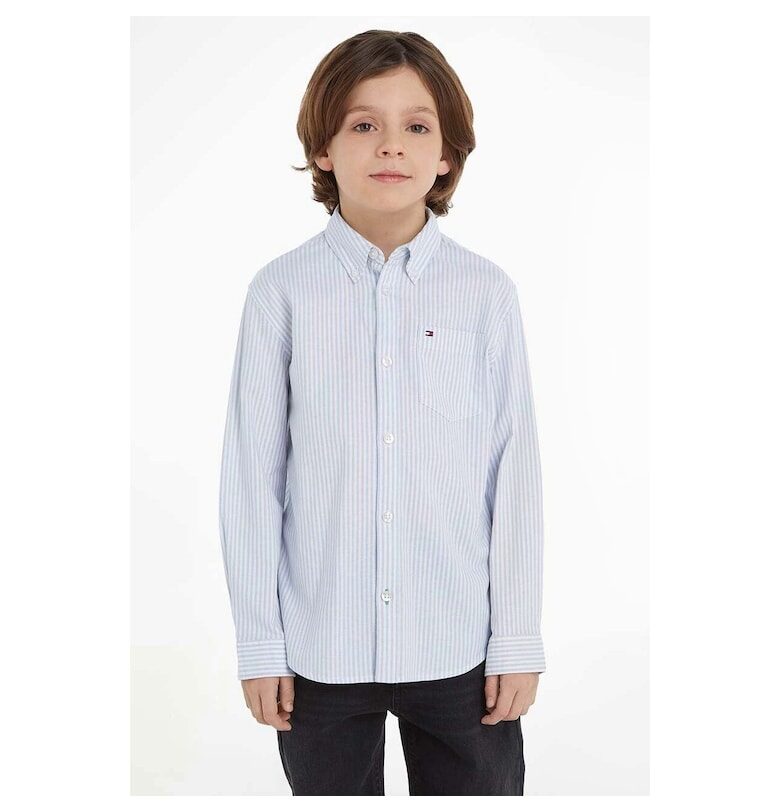 Детска риза  KB0KB08517 - Бял/Син Tommy Hilfiger