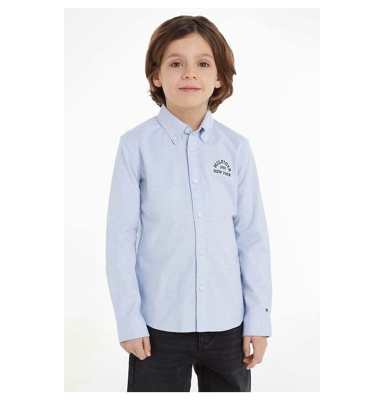 Детска риза  Бял - Светлосин Tommy Hilfiger