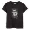 Детска тениска Karl Lagerfeld за момичета - Органичен памук/Модал - Черна - Черен KARL LAGERFELD KIDS