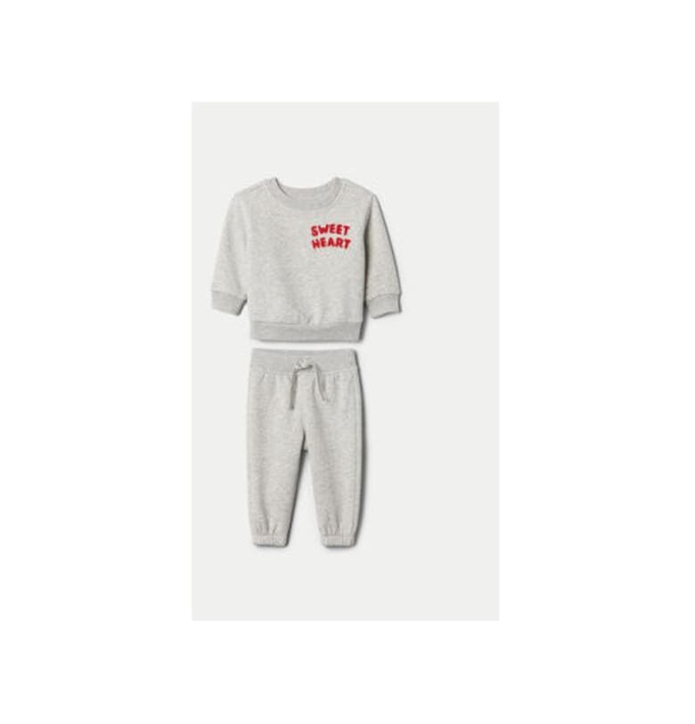 Детски анцуг -  304985508 - Памук/Полиестер - Сив - Сив GAP