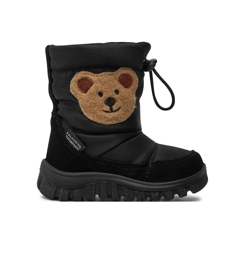 Детски ботуши -  75102 - Естествена кожа - Черни Falcotto