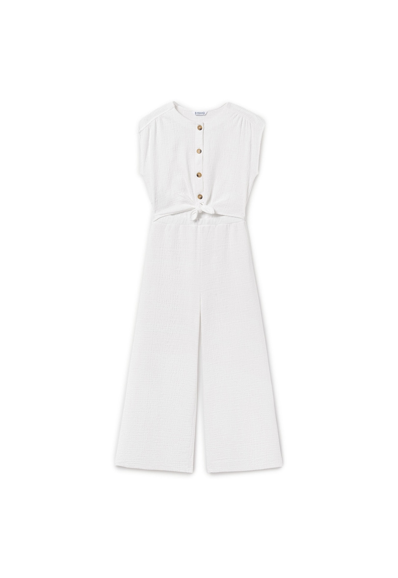 Детски гащеризон - 6865 20 - памук/полиестер - бял Mayoral