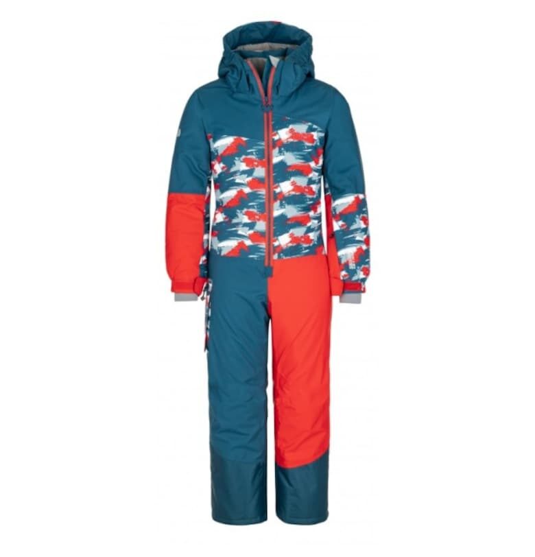 Детски гащеризон за ски и сноуборд  PONTINO - Червен/Тюркоаз KILPI