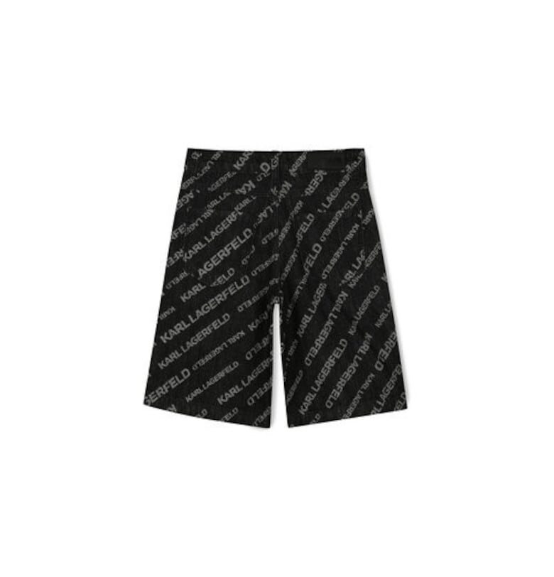 Детски дънкови шорти за момчета Karl Lagerfeld - Z30415 Z20 - Памук - Черен - Черен KARL LAGERFELD KIDS