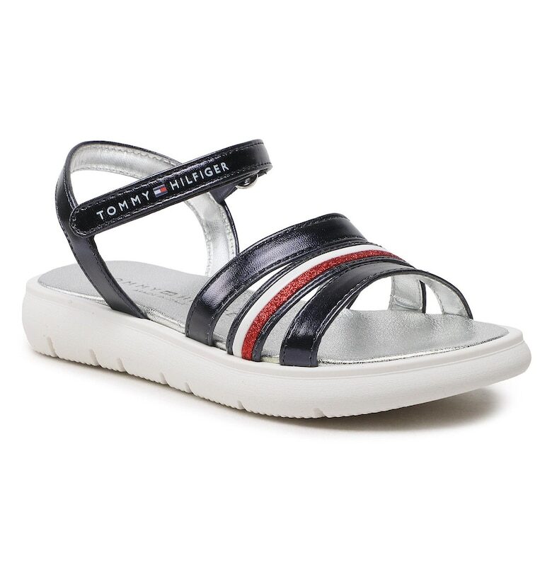 Детски сандали -  еко кожа - тъмносин - за момичета Tommy Hilfiger