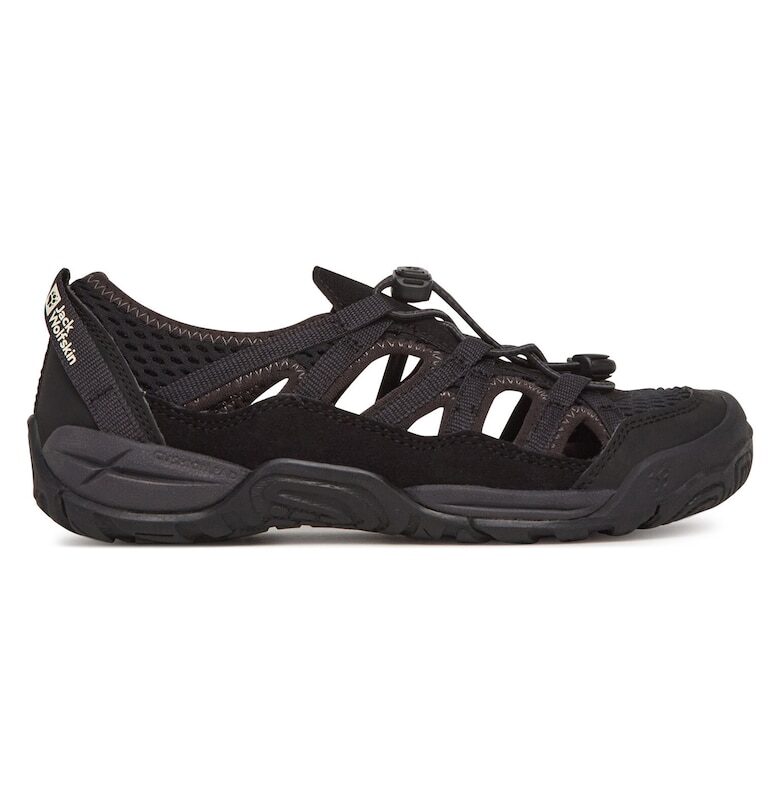 Детски сандали -  текстил - черен - Jack Wolfskin