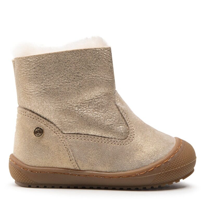 Детски спортни обувки  301386018 - Велур/Естествена кожа - 22 EU - Златни Naturino