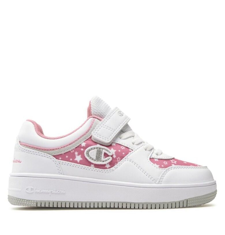 Детски спортни обувки  302455492 - Еко кожа/Текстил - Розово/Бяло Champion