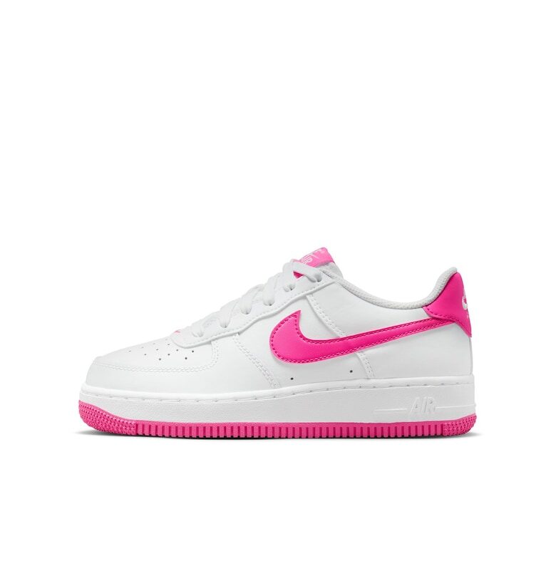 Детски спортни обувки -  Air Force 1 Bg - Бял - Естествена кожа Nike