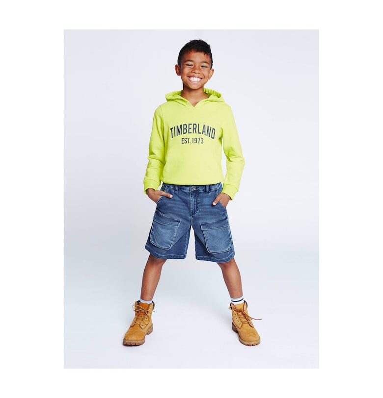 Детски суичър  Памук - Жълт - Жълт Timberland