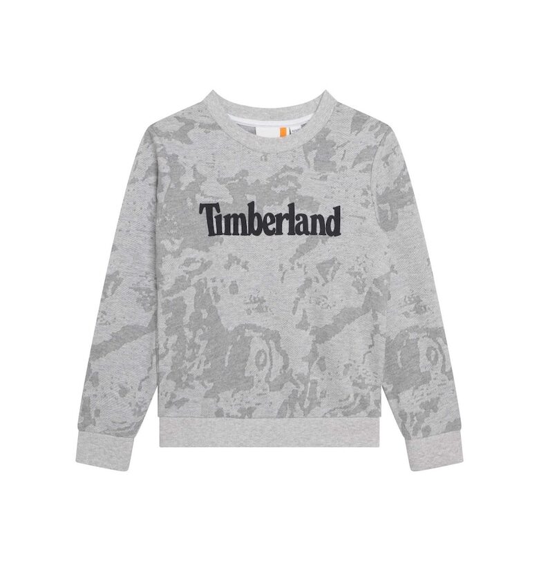 Детски суичър -  Памук/Полиестер - Сив Timberland