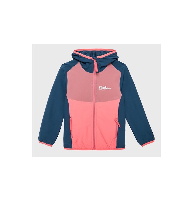 Детски суичър -  Полиестер - Розово Jack Wolfskin