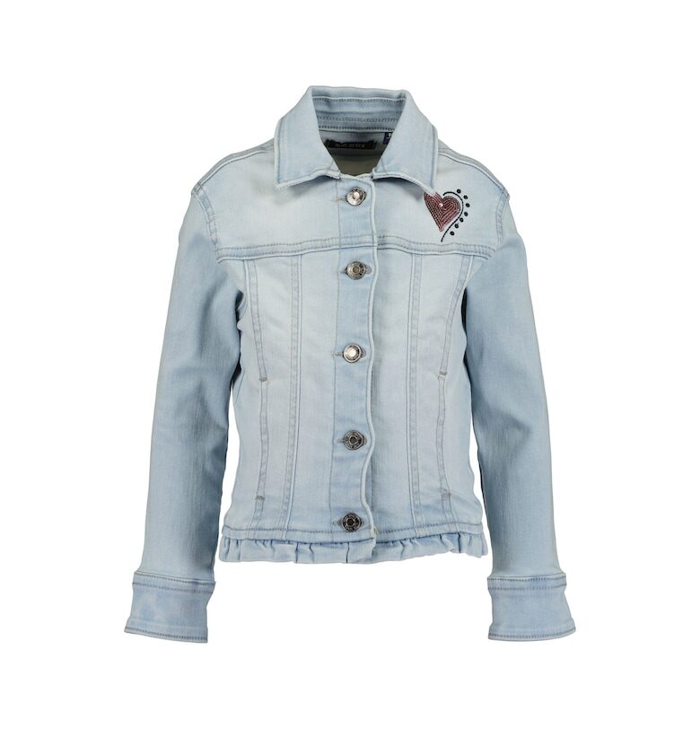 Детско дънково яке -  Памук - Син Blue Seven