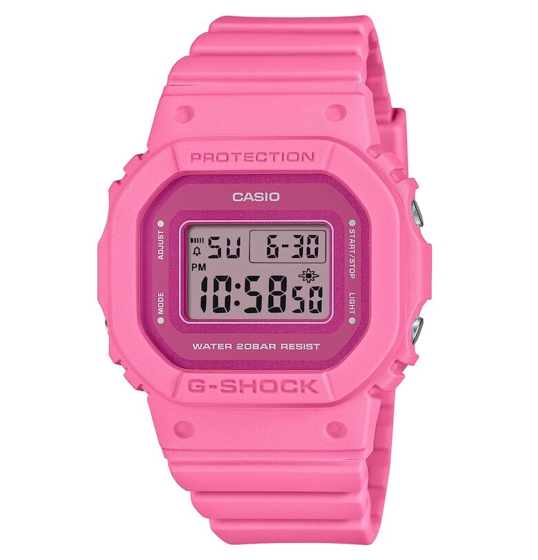 Дигитален часовник  пластмаса/гума - розов Casio