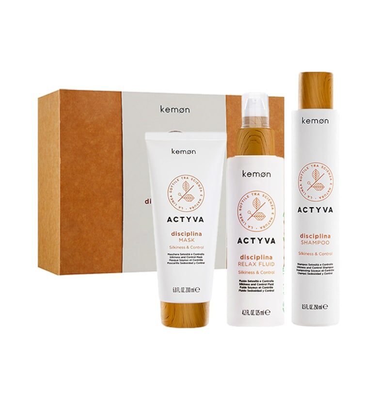 Дисциплиниращ комплект  Actyva Disciplina - Шампоан 250 мл - Маска 200 мл - Крем 125 мл Kemon