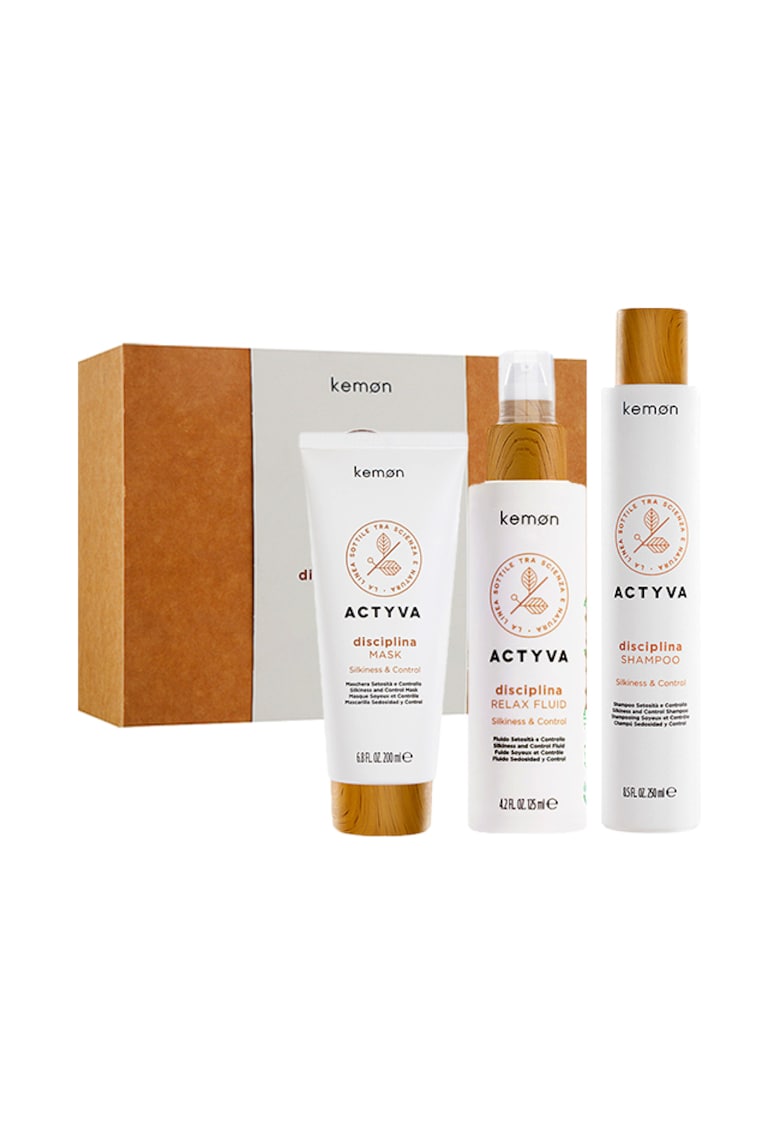 Дисциплиниращ комплект Actyva Disciplina - Шампоан 250 мл - Маска 200 мл - Крем 125 мл Kemon