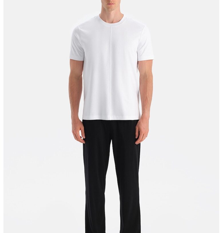 Долна пижама от памук и модал - Черен DAGI