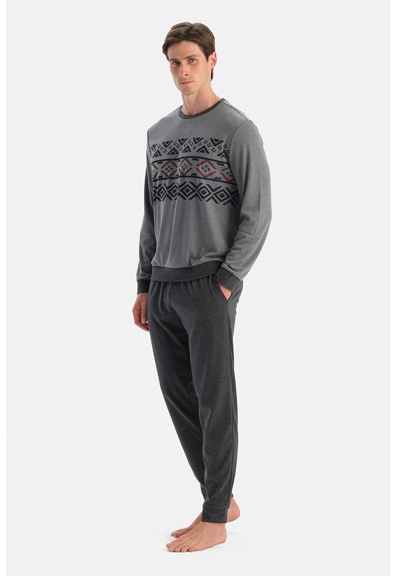 Долна пижама с връзка - Tъмносив DAGI