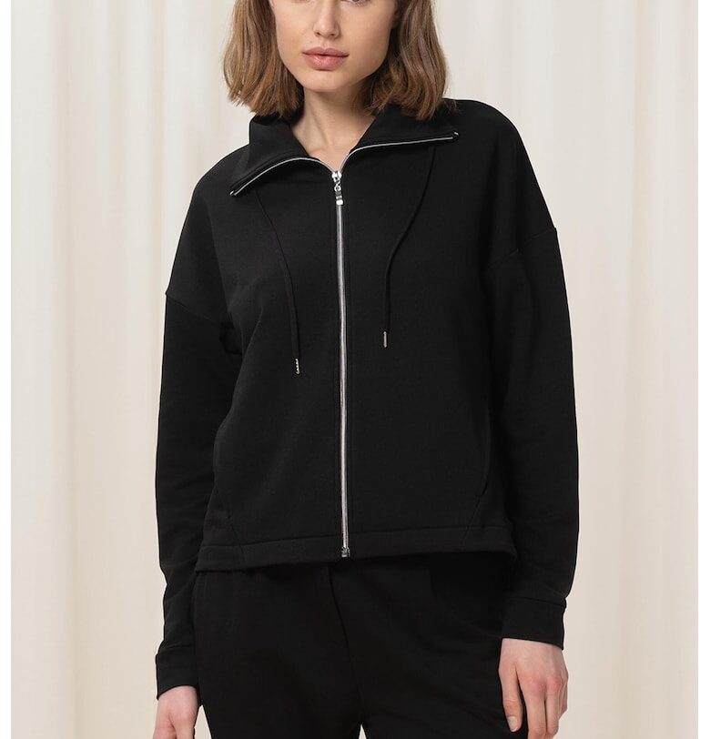 Домашен суитшърт с цип - Черен Triumph