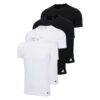 Домашна тениска - 4 броя - Бял/Черен adidas
