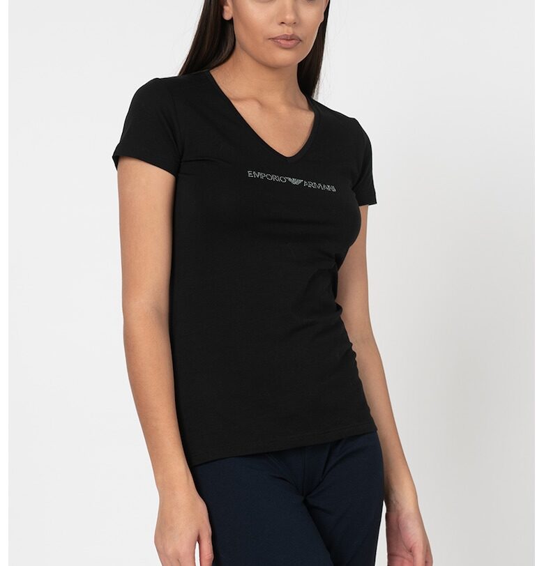 Домашна тениска с шпиц Emporio Armani Underwear