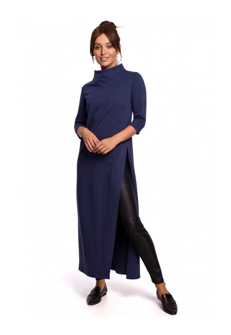 Дълга блуза - памук - тъмносиньо - OEM