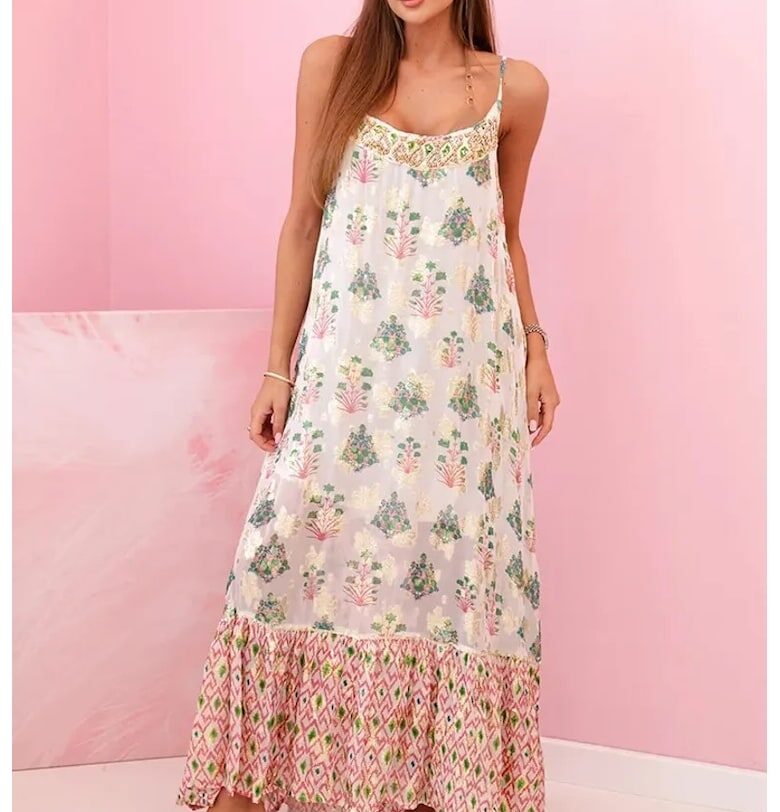 Дълга вискозна рокля - един размер Kesi