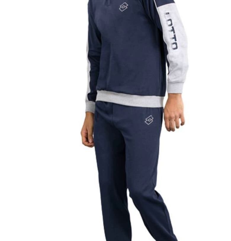 Дълга мъжка пижама  LP2076C - Син Lotto