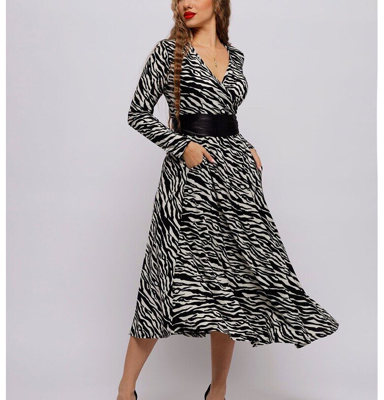 Дълга разкроена рокля CAMISSI