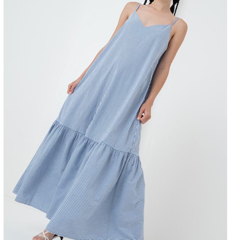 Дълга раирана рокля United Colors of Benetton