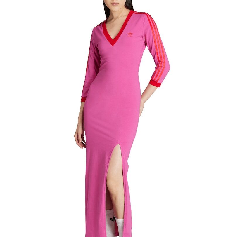 Дълга рокля Adicolor Classics с цепка adidas Originals
