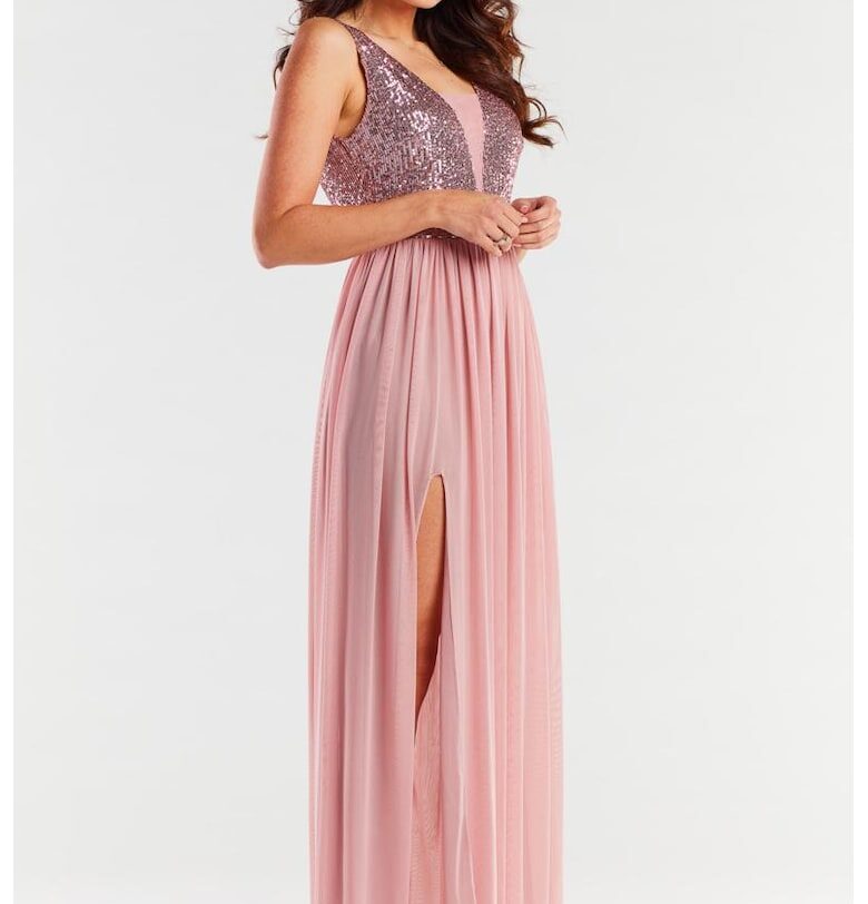 Дълга рокля без ръкави A486 awama