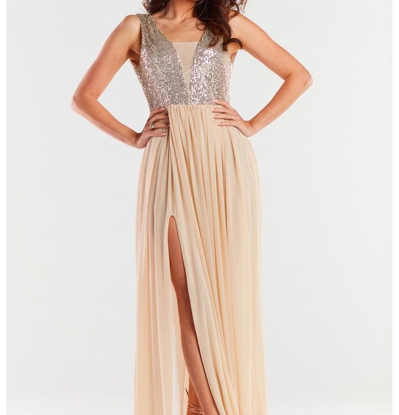 Дълга рокля без ръкави A486 awama