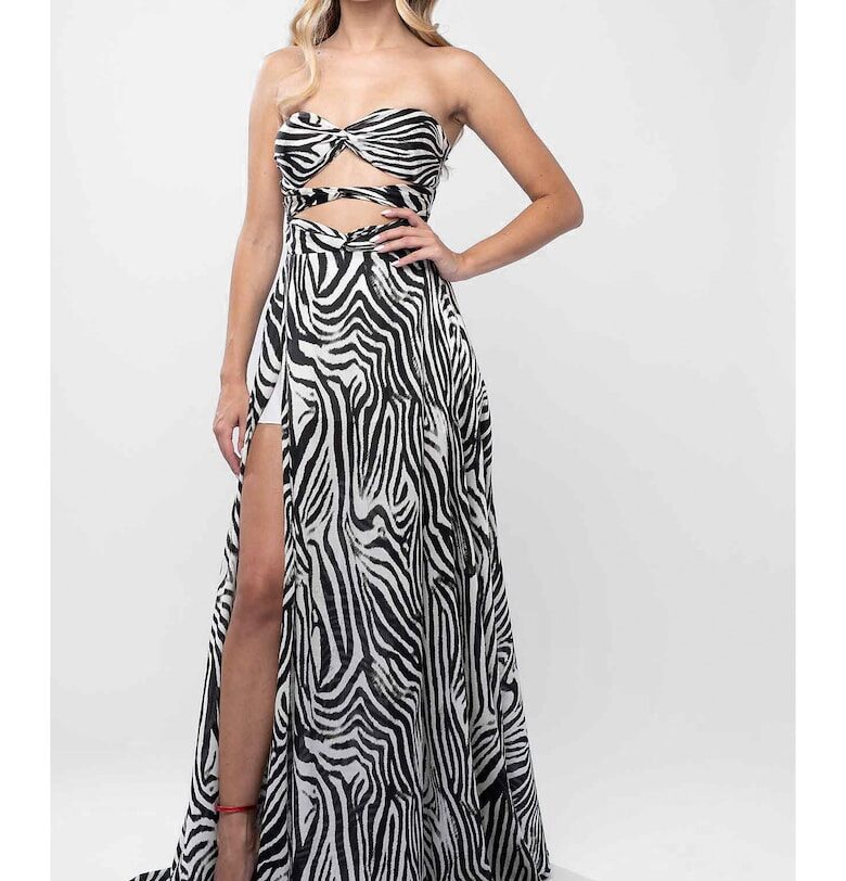 Дълга рокля с изрези Monarh design