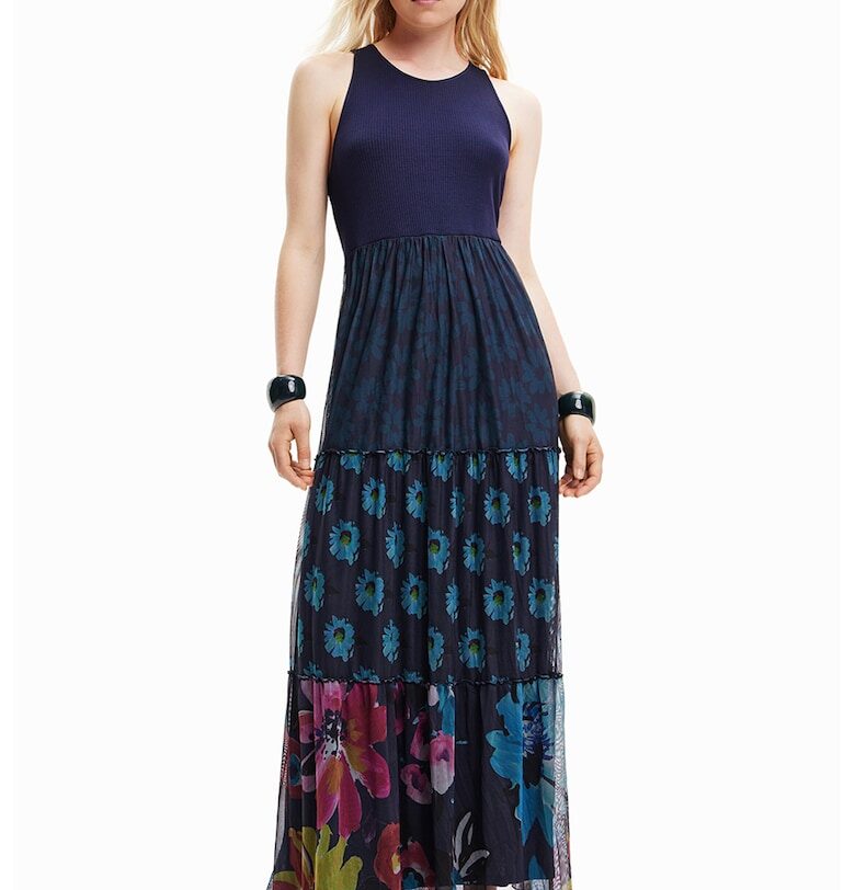 Дълга флорална рокля DESIGUAL