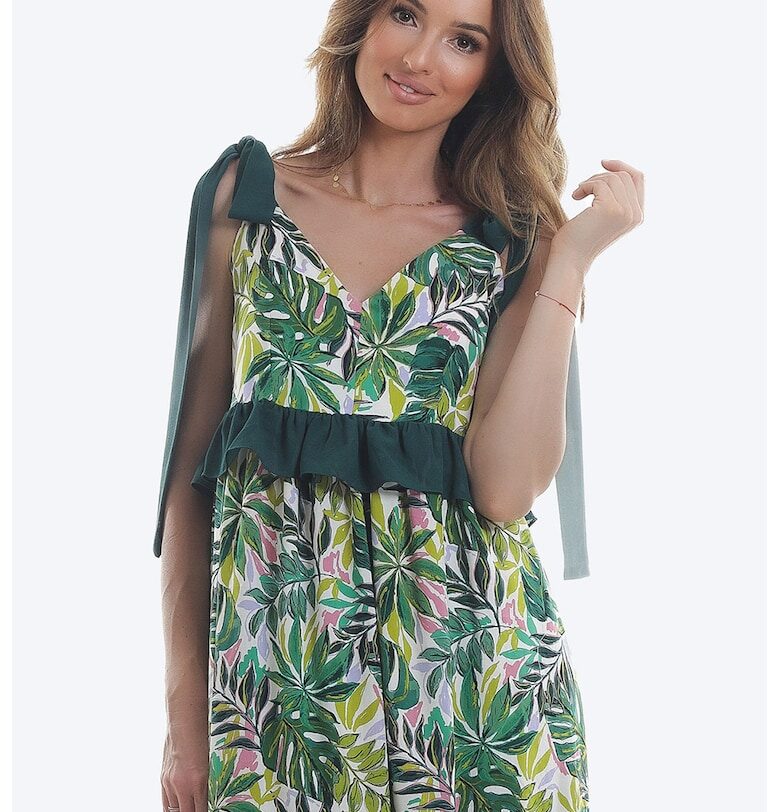 Дълга флорална рокля ONIBON FASHION