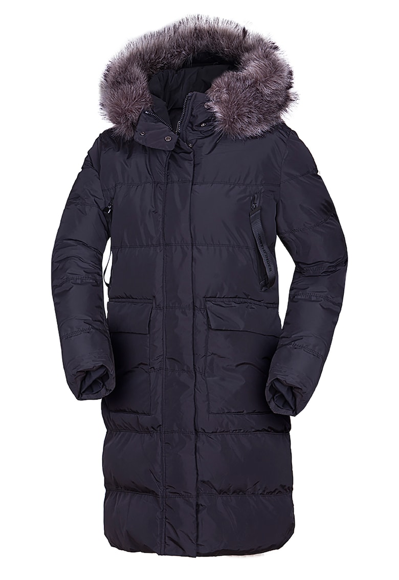 Дълго зимно яке Haanna с еко пух - Избеляло черно NORTHFINDER