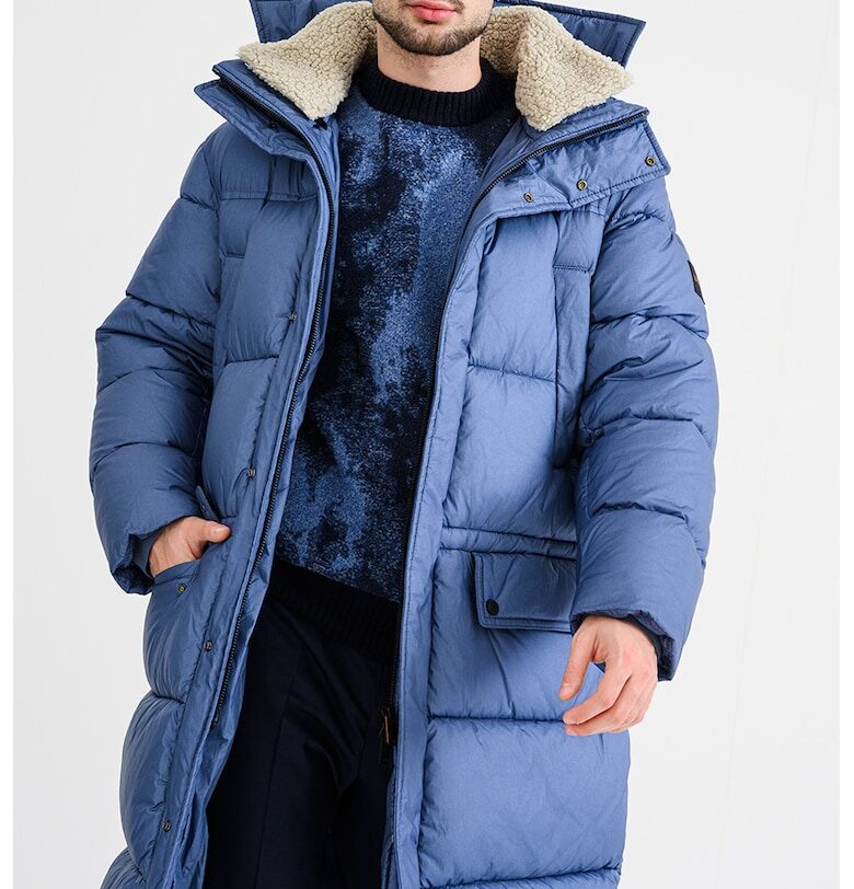 Дълго зимно яке Omont - Прашно синьо BOSS