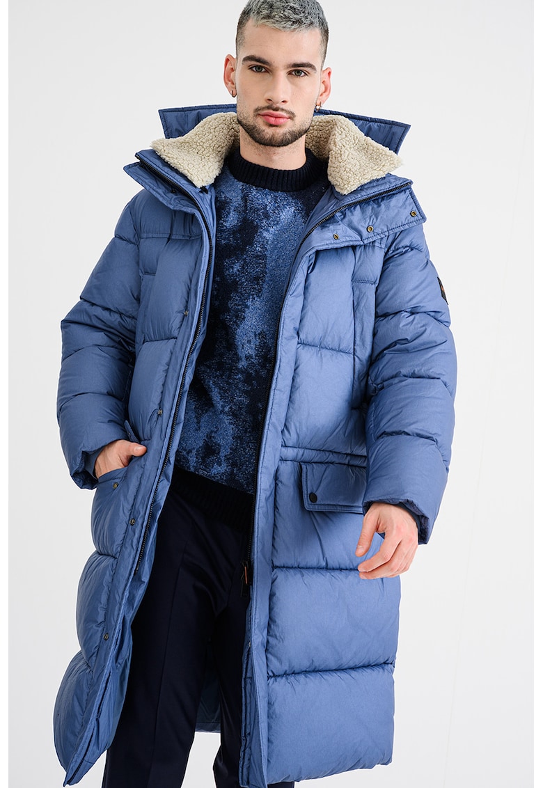 Дълго зимно яке Omont - Прашно синьо BOSS