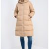 Дълго зимно яке с пухена вата - Тъмнобежово ARMANI EXCHANGE