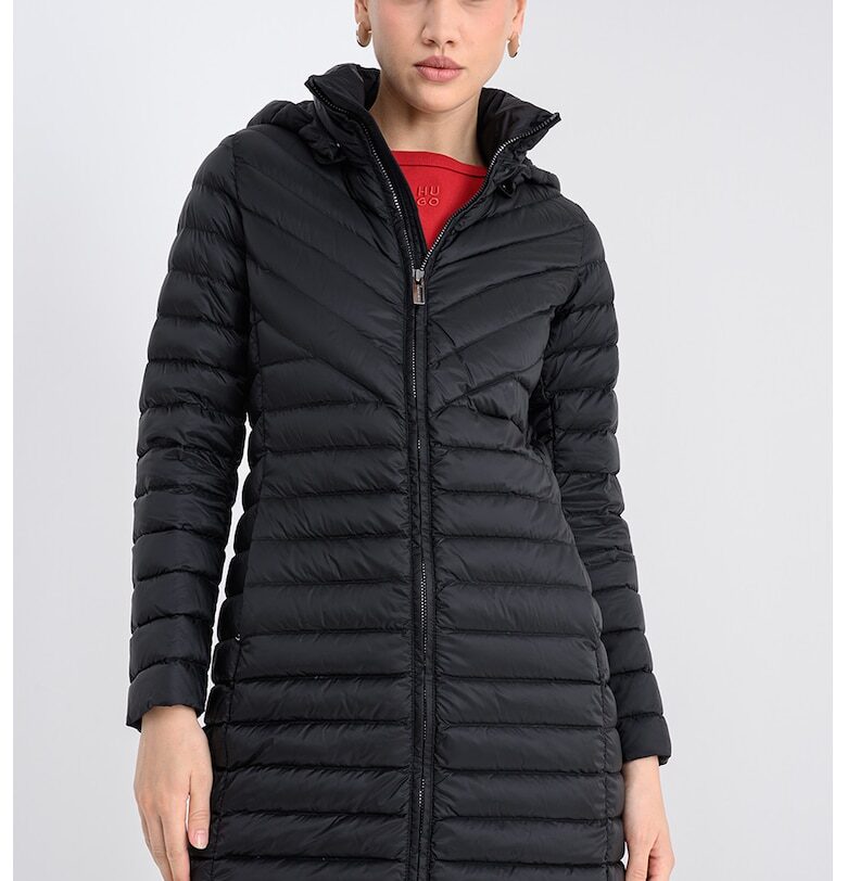 Дълго зимно яке с пухена вата - Черен Colmar