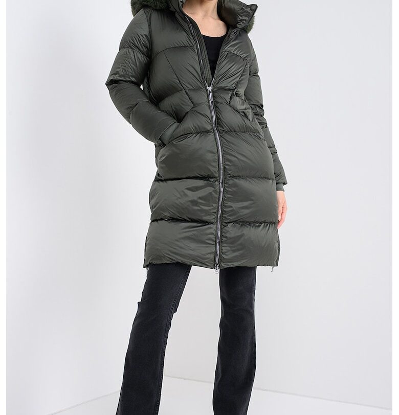 Дълго зимно яке с пухена вата - Зелен Colmar