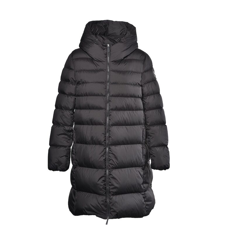 Дълго зимно яке с пухена вата и джобове с цип Baldinini