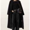 Дълго палто с копчета - Черен AllSaints