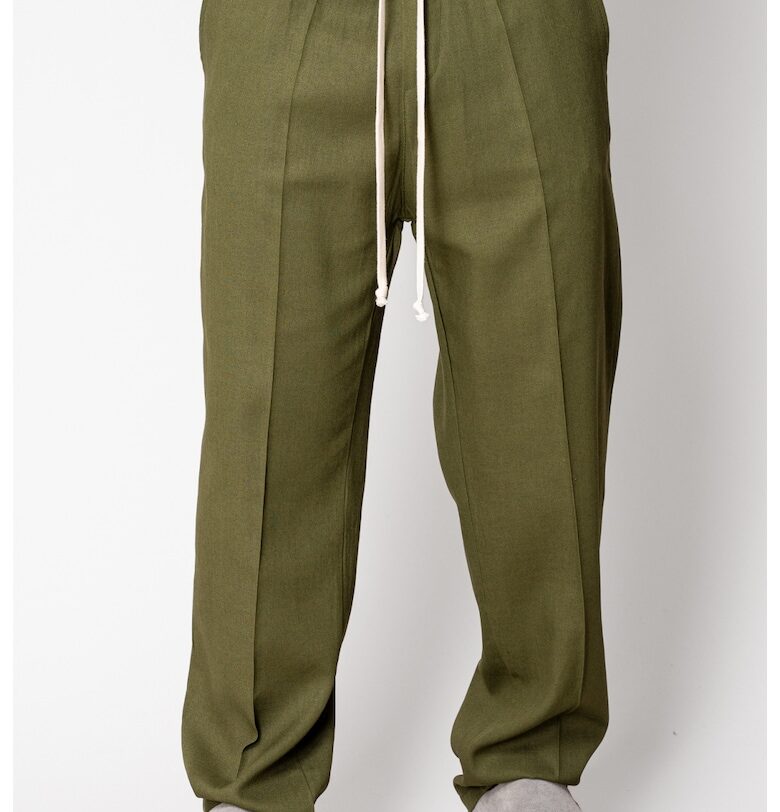 Дълъг IN панталон с връзки каки 16855 - Каки uFIT