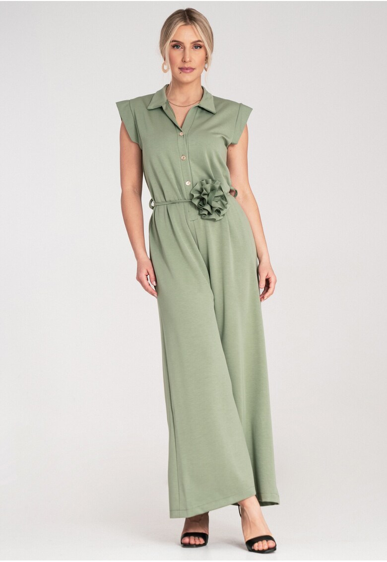 Дълъг гащеризон зелен - дишаща материя - размер SM Figl