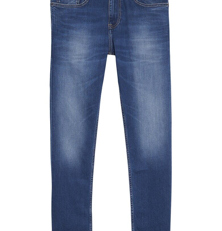 Дънки Austin по тялото със захабен ефект - Син Tommy Jeans