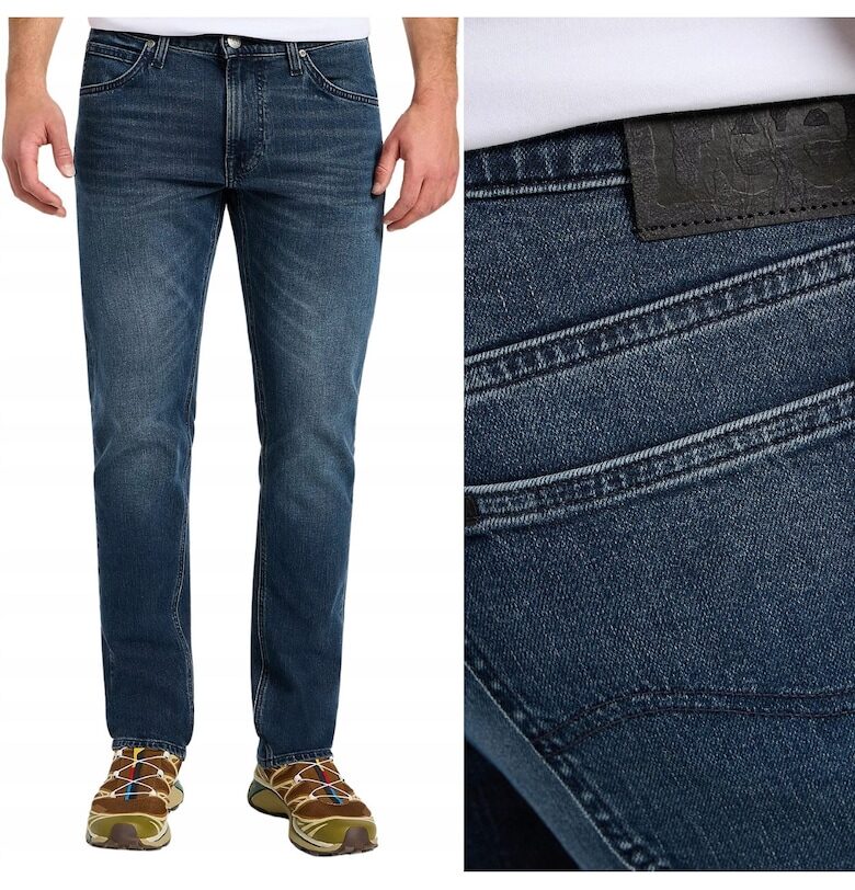 Дънки  Daren - права кройка - тъмносини - Син Lee